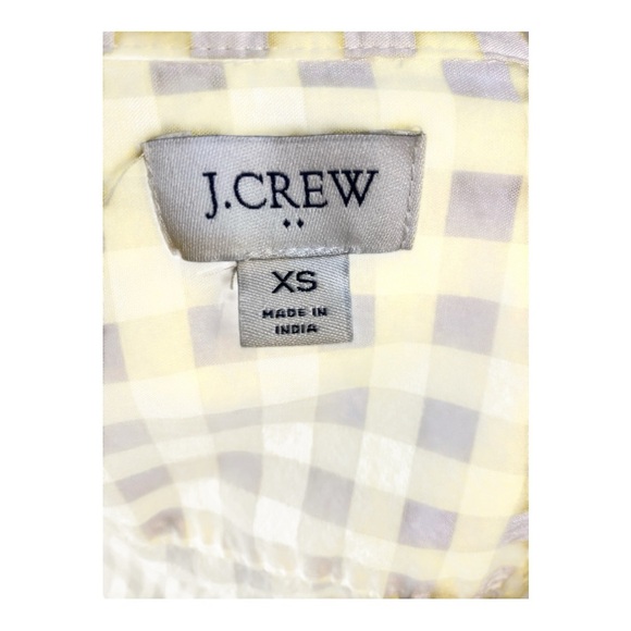 J. Crew Yellow Gingham Button Down Shirt - Picture 4 of 4